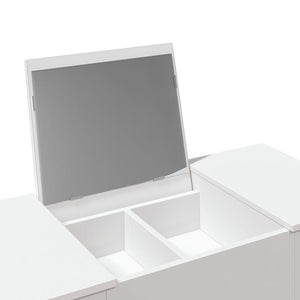 Μπουντουάρ με Καθρέφτη Λευκό 100x45x76 εκ. - Pakobazaar