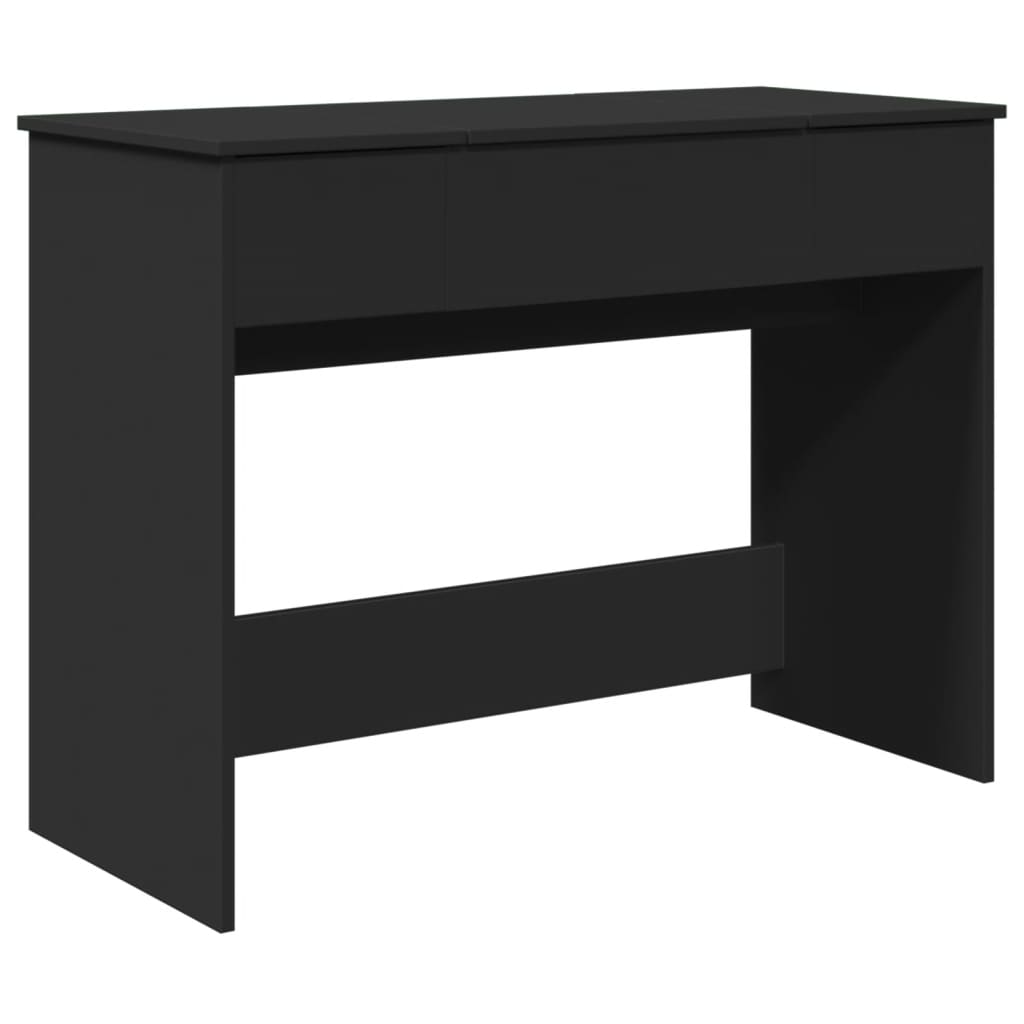 Μπουντουάρ με Καθρέφτη Μαύρο 100x45x76 εκ. - Pakobazaar