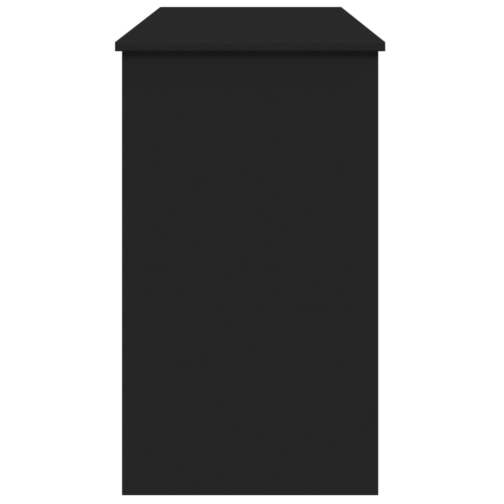 Μπουντουάρ με Καθρέφτη Μαύρο 100x45x76 εκ. - Pakobazaar