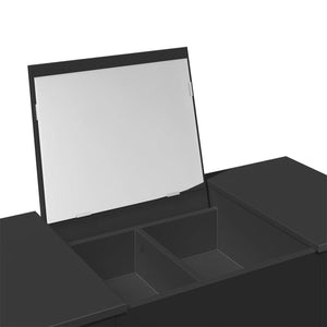 Μπουντουάρ με Καθρέφτη Μαύρο 100x45x76 εκ. - Pakobazaar