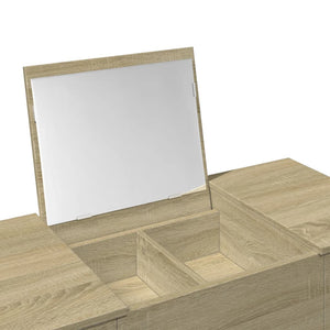 Μπουντουάρ με Καθρέφτη Sonoma Δρυς 100x45x76 εκ. - Pakobazaar