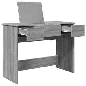 Μπουντουάρ με Καθρέφτη Γκρι Sonoma 100x45x76 εκ.