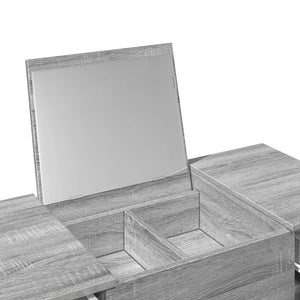 Μπουντουάρ με Καθρέφτη Γκρι Sonoma 100x45x76 εκ.