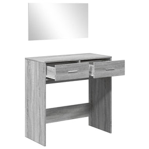 Μπουντουάρ με Καθρέφτη Γκρι Sonoma 80 x 39 x 80 εκ.