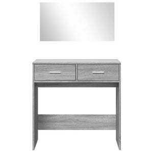Μπουντουάρ με Καθρέφτη Γκρι Sonoma 80 x 39 x 80 εκ.