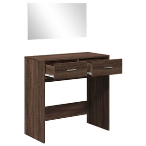 Μπουντουάρ με Καθρέφτη Καφέ Δρυς 80 x 39 x 80 εκ. - Pakobazaar