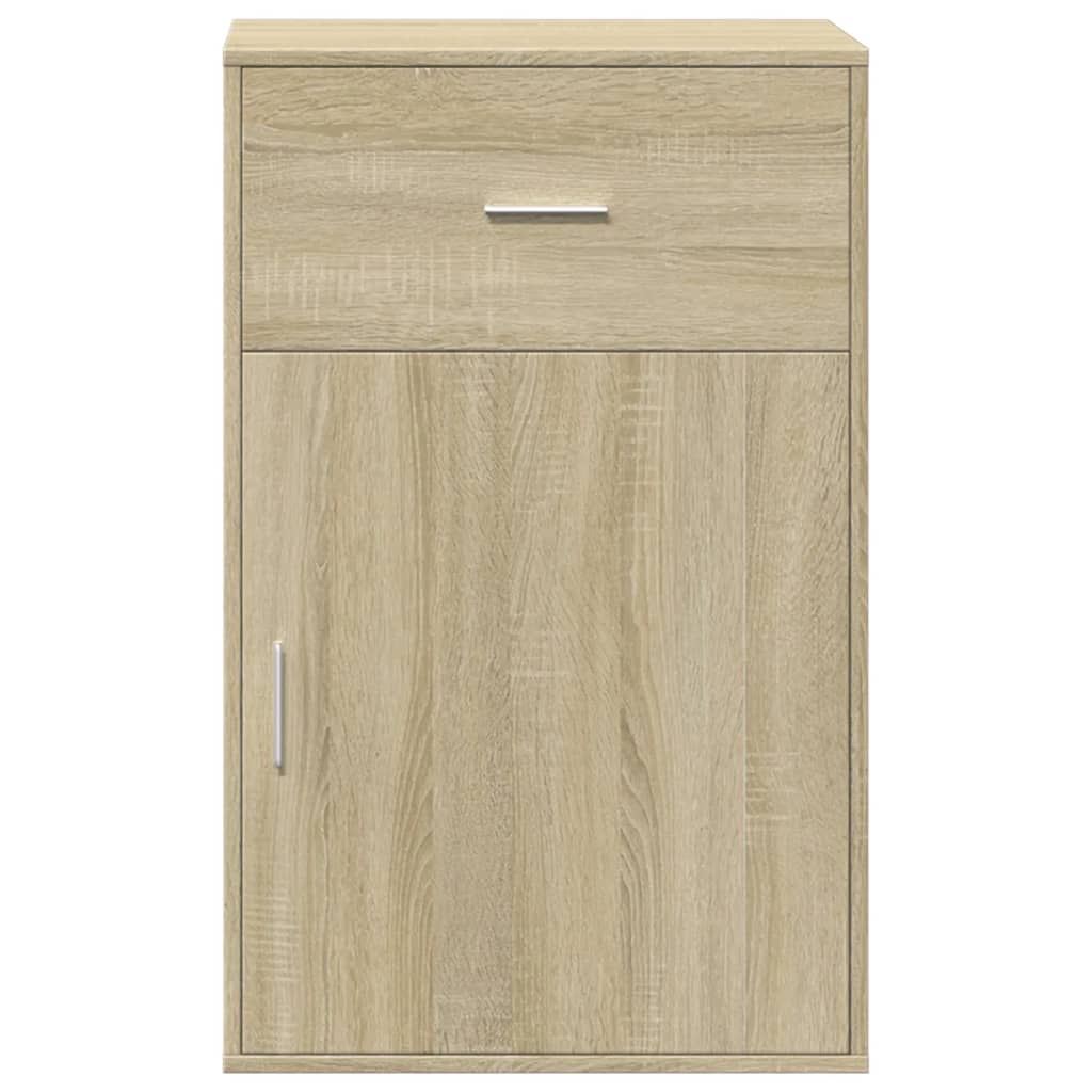 Ραφιέρα με Ντουλάπια Sonoma Δρυς 56,5x39x90 εκ. Επεξ. Ξύλο