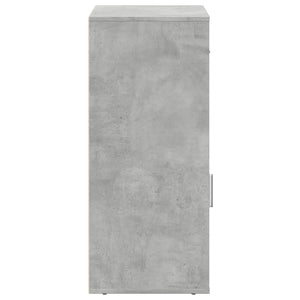 Ραφιέρα με Ντουλάπια Γκρι Σκυροδέμ. 56,5x39x90 εκ. Επεξ. Ξύλο