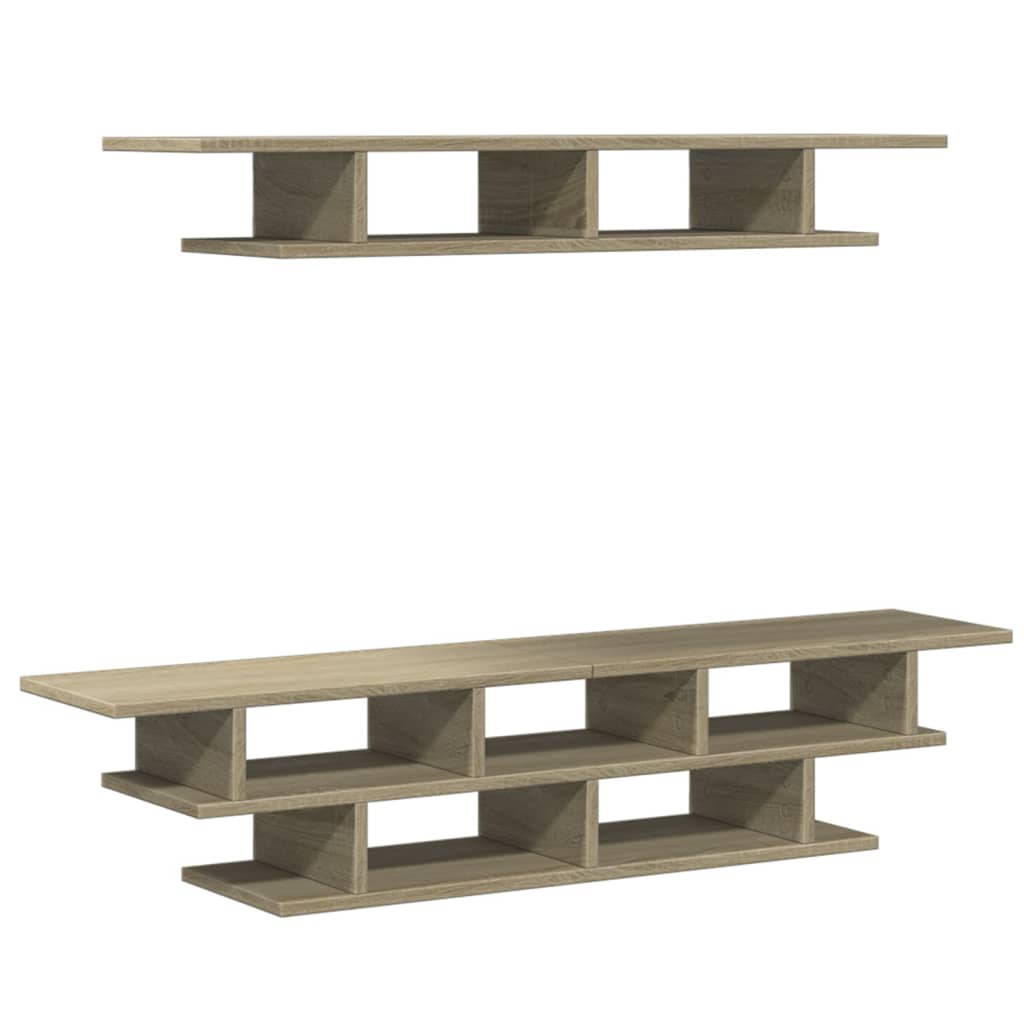 Έπιπλα Τηλεόρασης Τοίχου Sonoma Δρυς από Επεξ. Ξύλο