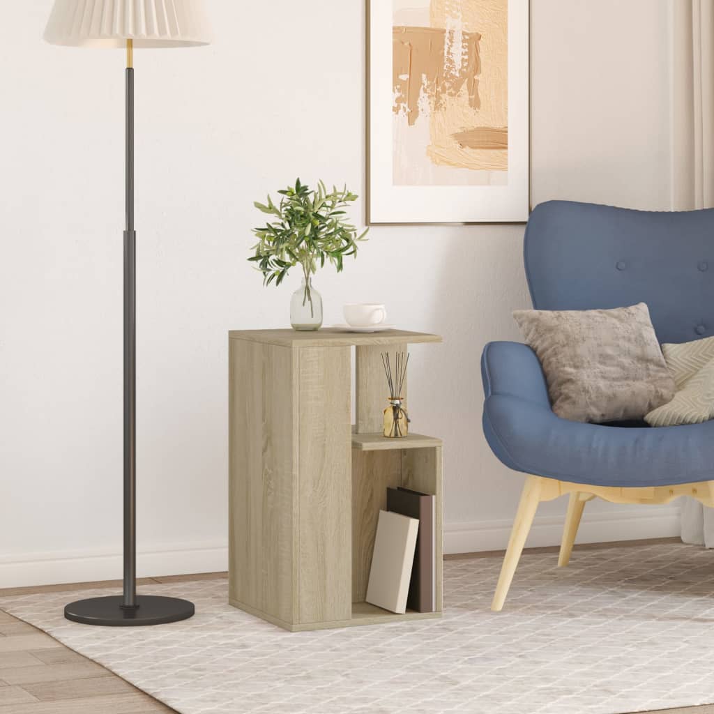 Βοηθητικό Τραπέζι Sonoma Δρυς 35x35x60 εκ. Επεξεργασμένο Ξύλο