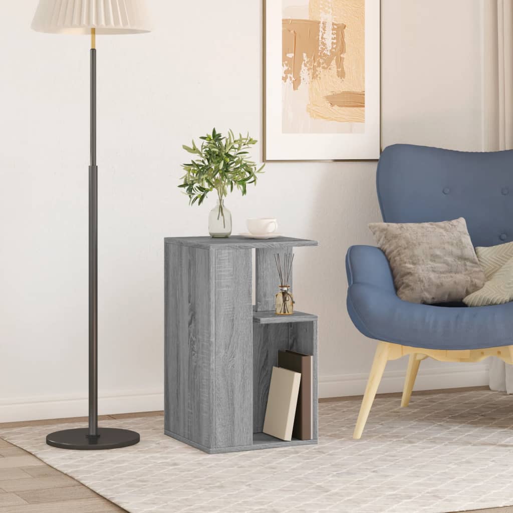 Βοηθητικό Τραπέζι Γκρι Sonoma 35x35x60 εκ. Επεξεργασμένο Ξύλο - Pakobazaar