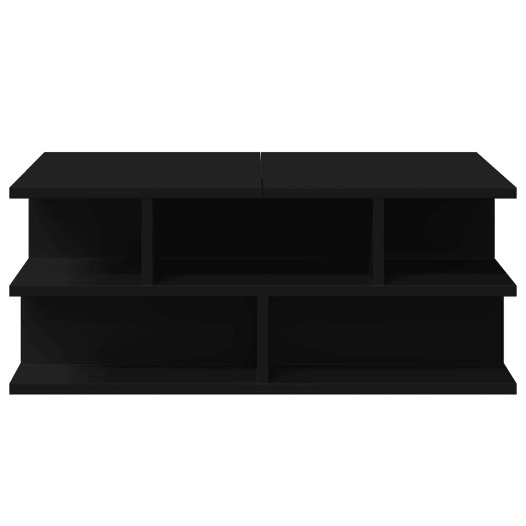 Τραπεζάκι Σαλονιού Μαύρο 70x70x29 εκ. Επεξεργασμένο Ξύλο