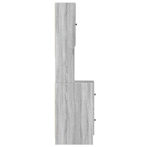 Ντουλάπι Κουζίνας Γκρι sonoma 35x50x180 εκ. Επεξεργ. Ξύλο