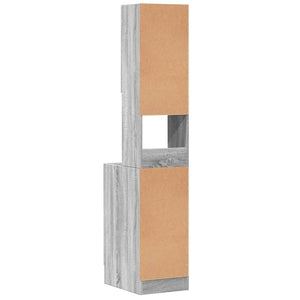 Ντουλάπι Κουζίνας Γκρι sonoma 35x50x180 εκ. Επεξεργ. Ξύλο