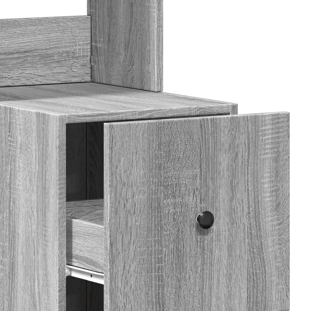 Ντουλάπι Κουζίνας Γκρι sonoma 35x50x180 εκ. Επεξεργ. Ξύλο