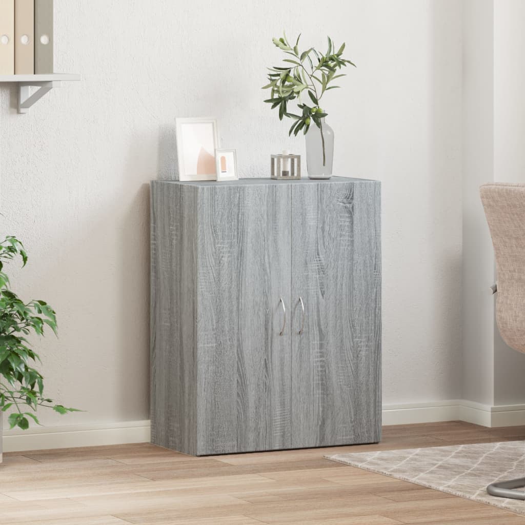 Αρχειοθήκη Γκρι Sonoma 60x32x77,5 εκ. από Επεξεργασμένο Ξύλο - Pakobazaar