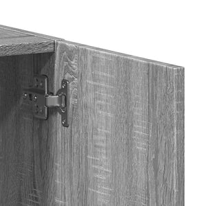 Αρχειοθήκη Γκρι Sonoma 60x32x77,5 εκ. από Επεξεργασμένο Ξύλο - Pakobazaar