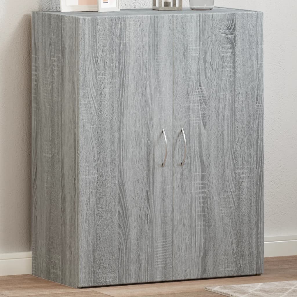 Αρχειοθήκη Γκρι Sonoma 60x32x77,5 εκ. από Επεξεργασμένο Ξύλο - Pakobazaar