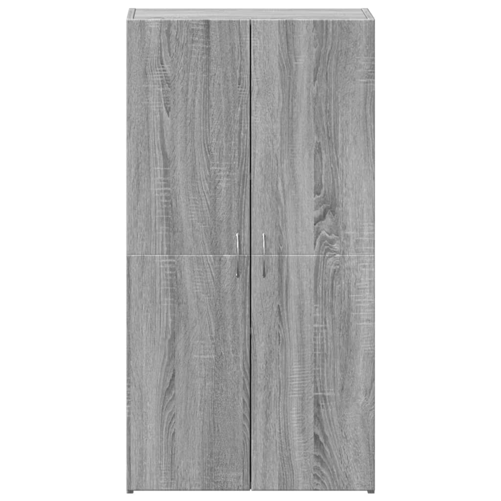 Αρχειοθήκη Γκρι Sonoma 60x32x115 εκ. από Επεξεργασμένο Ξύλο