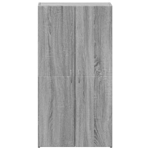 Αρχειοθήκη Γκρι Sonoma 60x32x115 εκ. από Επεξεργασμένο Ξύλο