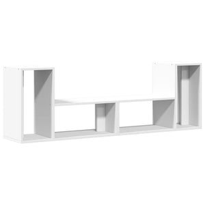 Έπιπλα Τηλεόρασης 2 τεμ. Λευκά 75x30x50 εκ. Επεξεργασμένο Ξύλο
