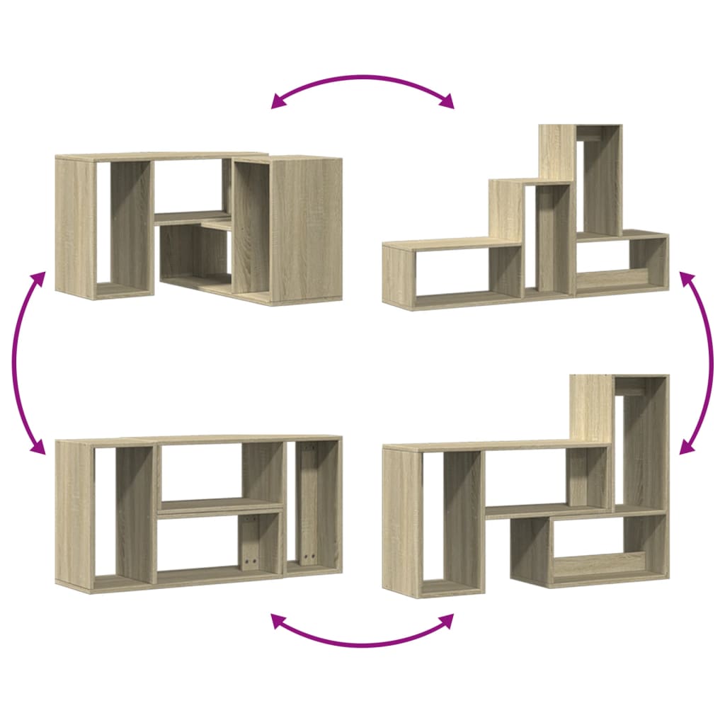Έπιπλα Τηλεόρασης 2 τεμ. Sonoma Δρυς 75x30x50 εκ. Επεξ. Ξύλο