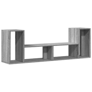 Έπιπλα Τηλεόρασης 2 τεμ. Γκρι Sonoma 75x30x50 εκ. Επεξ. Ξύλο