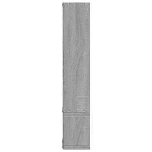 Ραφιέρα Τοίχου Γκρι Sonoma 96x12x64 εκ. Επεξεργασμένο Ξύλο - Pakobazaar
