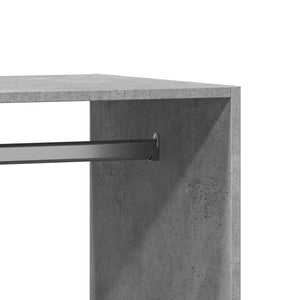 Ντουλάπα Γκρι Σκυροδέματος 77x48x102 εκ. από Επεξεργασμένο Ξύλο - Pakobazaar