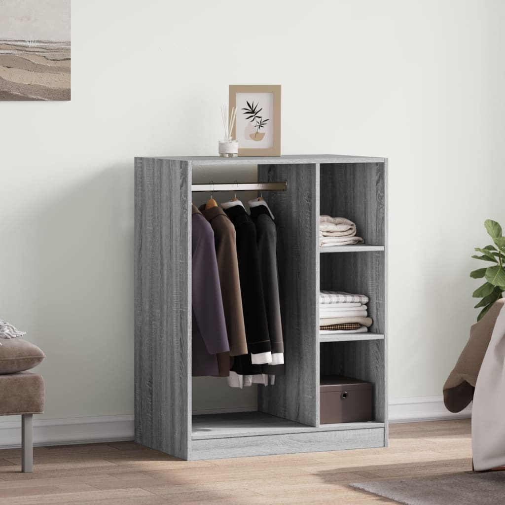 Ντουλάπα Γκρι Sonoma 77x48x102 εκ. από Επεξεργασμένο Ξύλο - Pakobazaar