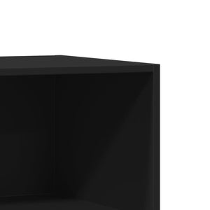 Ντουλάπα Μαύρη 77 x 48 x 102 εκ. από Επεξεργασμένο Ξύλο
