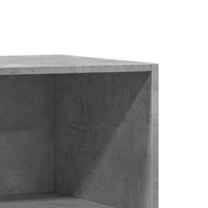 Ντουλάπα Γκρι Σκυροδέματος 77x48x102 εκ. από Επεξεργασμένο Ξύλο