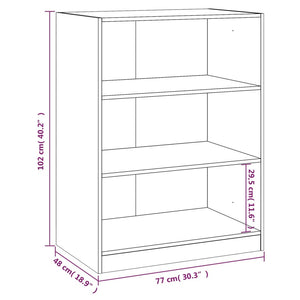 Ντουλάπα Γκρι Sonoma 77x48x102 εκ. από Επεξεργασμένο Ξύλο