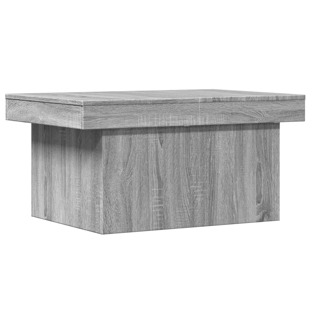 Τραπεζάκι Σαλονιού Γκρι Sonoma 80x55x40 εκ. Επεξεργασμένο Ξύλο - Pakobazaar