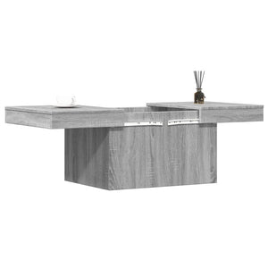 Τραπεζάκι Σαλονιού Γκρι Sonoma 80x55x40 εκ. Επεξεργασμένο Ξύλο - Pakobazaar
