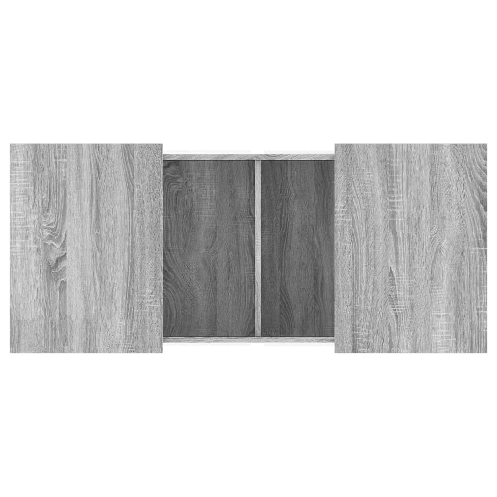 Τραπεζάκι Σαλονιού Γκρι Sonoma 80x55x40 εκ. Επεξεργασμένο Ξύλο - Pakobazaar