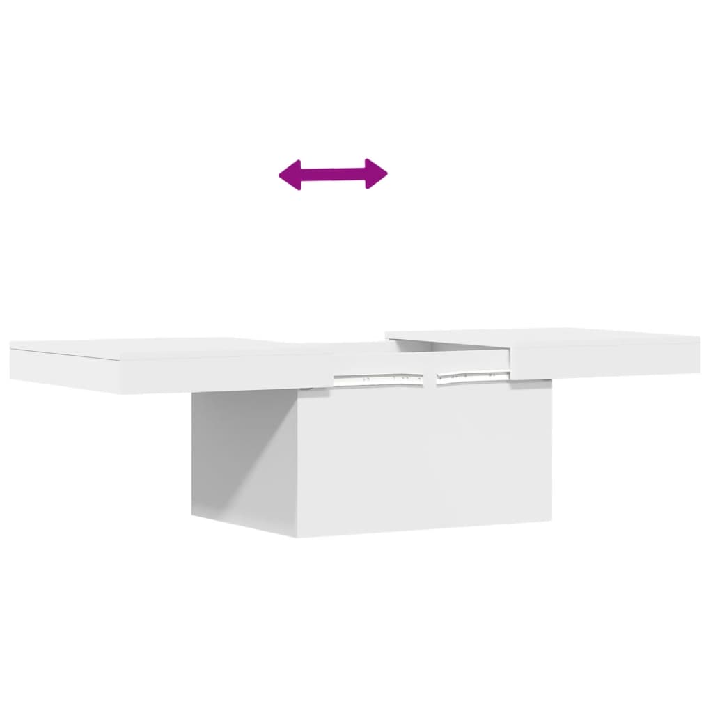 Τραπεζάκι Σαλονιού Λευκό 100x55x40 εκ. Επεξεργασμένο Ξύλο - Pakobazaar