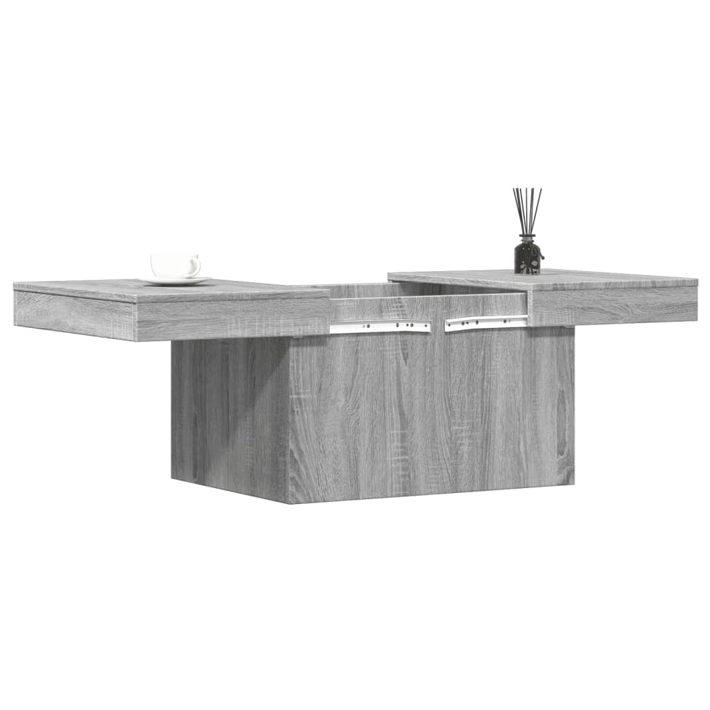 Τραπεζάκι Σαλονιού Γκρι Sonoma 100 x 55 x 40 εκ. Επεξεργ. Ξύλο - Pakobazaar