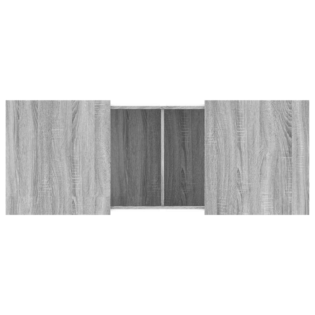 Τραπεζάκι Σαλονιού Γκρι Sonoma 100 x 55 x 40 εκ. Επεξεργ. Ξύλο - Pakobazaar
