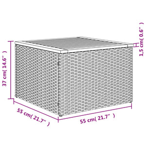 Σετ Καναπέ Κήπου 6 τεμ. Μπεζ Συνθετικό Ρατάν με Μαξιλάρια