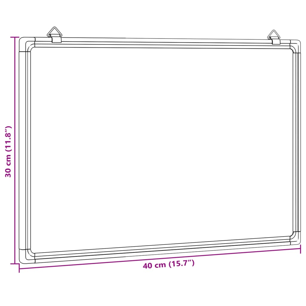 Πίνακας Μαρκαδόρου Μαγνητικός Λευκός 40x30x1,7 εκ. Αλουμινίου