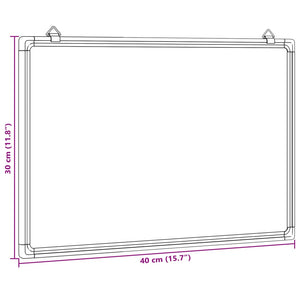 Πίνακας Μαρκαδόρου Μαγνητικός Λευκός 40x30x1,7 εκ. Αλουμινίου