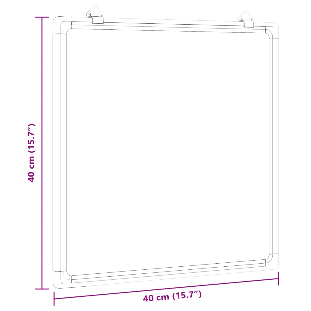Πίνακας Μαρκαδόρου Μαγνητικός Λευκός 40x40x1,7 εκ. Αλουμινίου