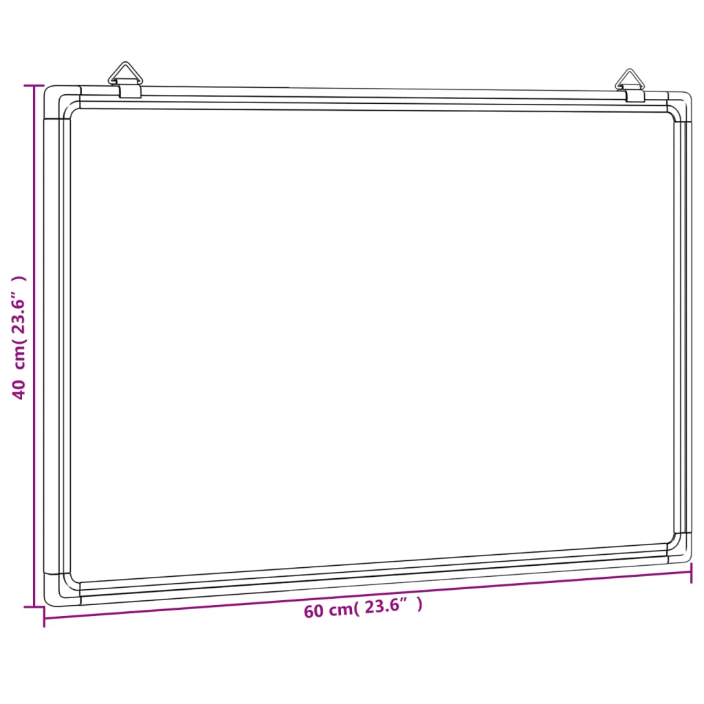 Πίνακας Μαρκαδόρου Μαγνητικός Λευκός 60x40x1,7 εκ. Αλουμινίου