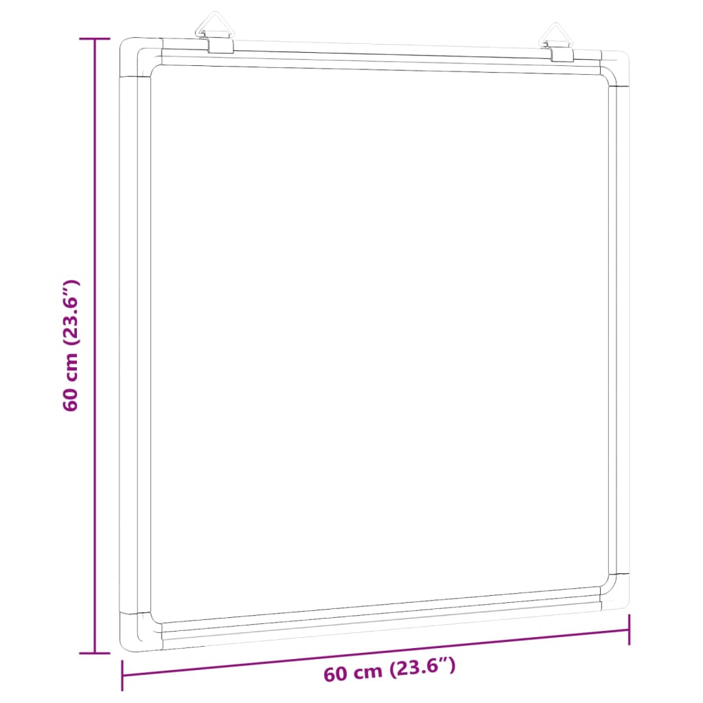 Πίνακας Μαρκαδόρου Μαγνητικός Λευκός 60x60x1,7 εκ. Αλουμινίου