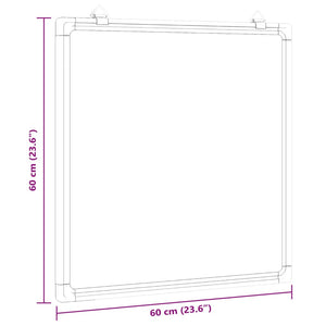 Πίνακας Μαρκαδόρου Μαγνητικός Λευκός 60x60x1,7 εκ. Αλουμινίου