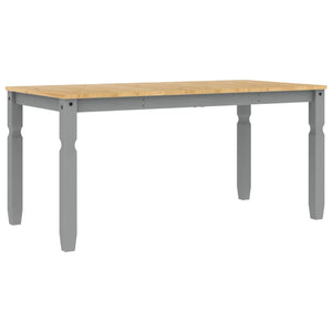Τραπεζαρία Corona Γκρι 160 x 80 x 75 εκ. από Μασίφ Ξύλο Πεύκου