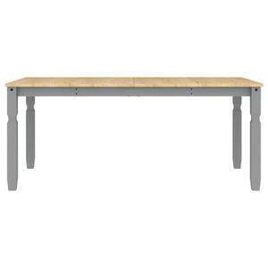 Τραπεζαρία Corona Γκρι 180 x 90 x 75 εκ. από Μασίφ Ξύλο Πεύκου