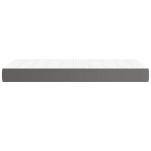 Στρώμα με Pocket Springs Μεσαίας Σκληρότητας Γκρι 120x190x20 εκ. Συνθετικό Δέρμα