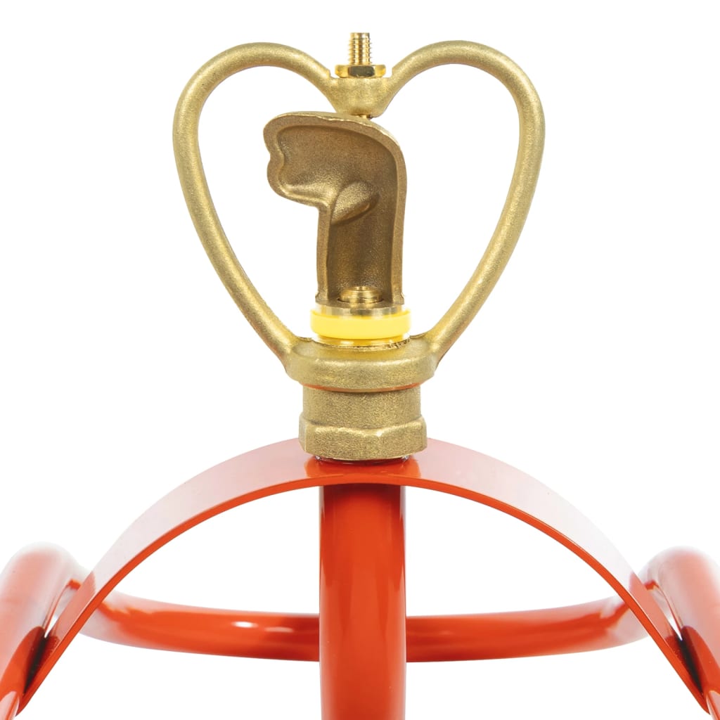 Ψεκαστήρας Ποτίσμ. Τροχήλατος με Περιστ. Κεφαλή Κόκκινος Ατσάλι